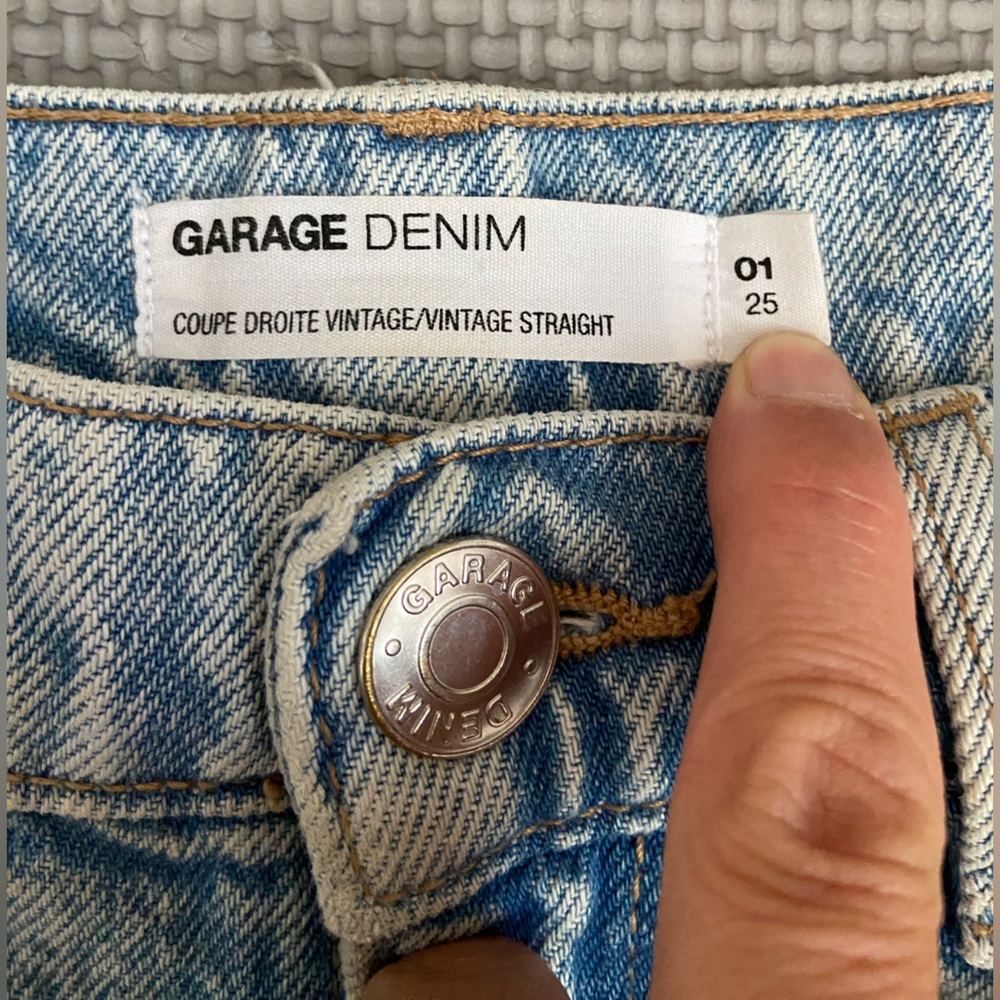 Garage Blue Denim Straight-Leg Jeans
